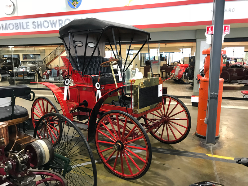 1904 Schacht Auto-Runabout. Built in Cincinnati, and powered by a 10 horsepower 2-cylinder air-cooled engine. Schacht apparently switched to trucks in 1914 and closed its doors in 1940.